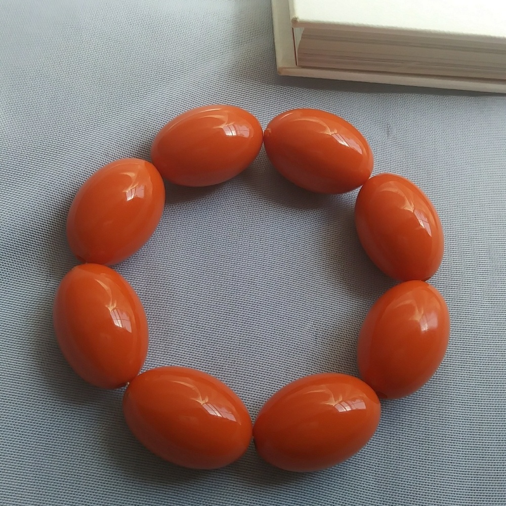 🆕 Orange Bead Bracelet